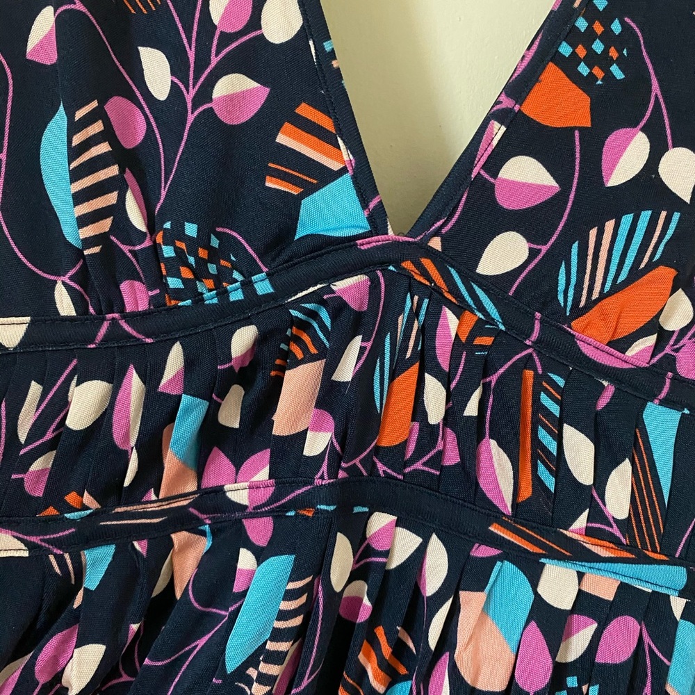 Marc By Marc Jacobs Floral Plunge Neck Dress